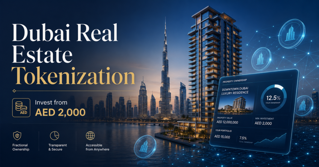 Dubai Real Estate Tokenization: How to Invest From AED 2,000 in 2026