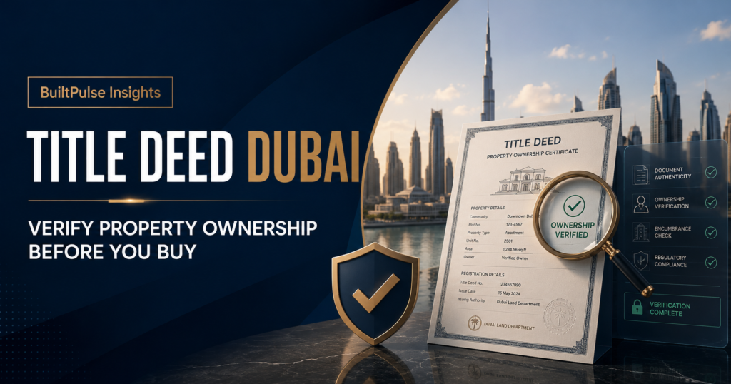 Title Deed in Dubai: How to Verify Property Ownership Before You Buy